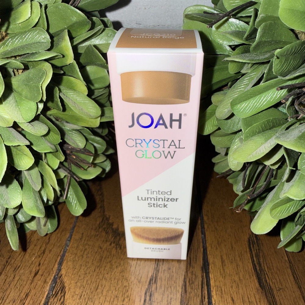 JOAH Crystal Glow Tinted Luminizer Stick Makeup Natural Beige JCG210 New Brush